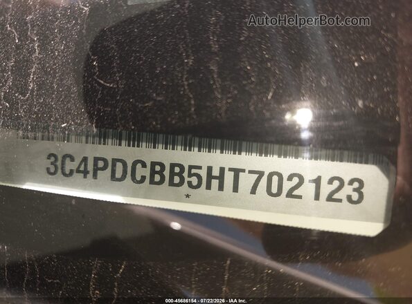 3C4PDCBB5HT702123 2017 DODGE JOURNEY Белый Вид подкапотного пространства