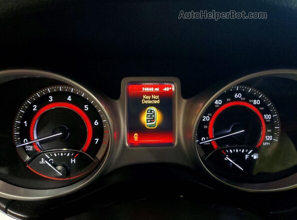 3C4PDCBB5KT719415 2019 DODGE JOURNEY White Instrument cluster view