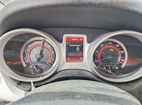 3C4PDCBB6JT243593 2018 DODGE JOURNEY Black Սարքավորումների վահանակի տեսք