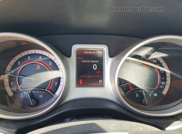 3C4PDCBB7GT132799 2016 DODGE JOURNEY Черный Вид щитка приборов