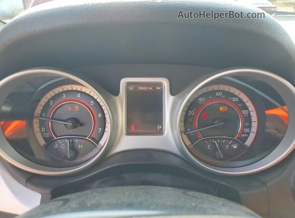 3C4PDCBB7HT701510 2017 DODGE JOURNEY Red ხელსაწყოთა პანელის ხედი