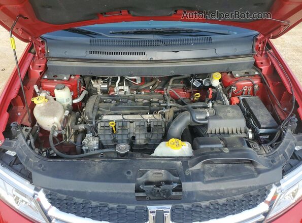 3C4PDCBB7HT701510 2017 DODGE JOURNEY Red ძრავის განყოფილების ხედი