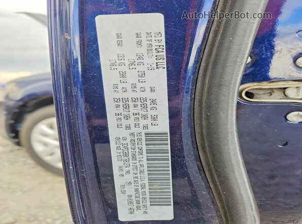 3C4PDCBB8KT681274 2019 DODGE JOURNEY Blue VIN sticker view