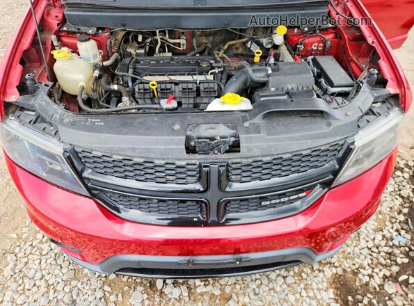 3C4PDCBBXKT719717 2019 DODGE JOURNEY Red Engine compartment view