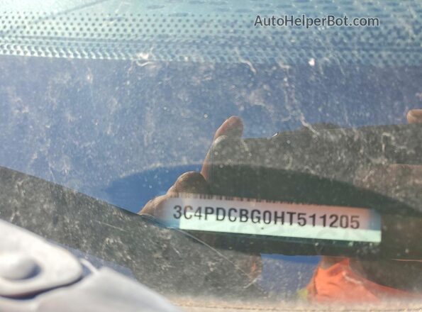 3C4PDCBG0HT511205 2017 DODGE JOURNEY Black Vista de la etiqueta del VIN