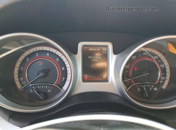 3C4PDCBG0HT514539 2017 DODGE JOURNEY Black Вид щитка приладів