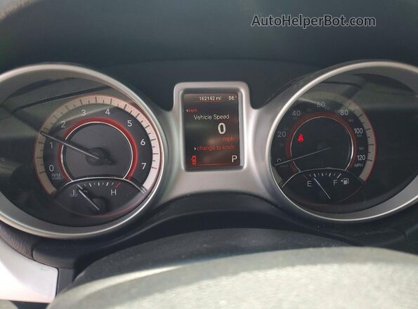 3C4PDCBG1GT137864 2016 DODGE JOURNEY Black Вид щитка приладів