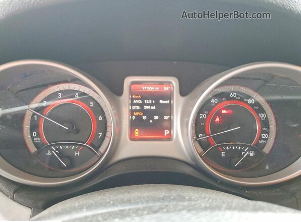 3C4PDCBG2GT126680 2016 DODGE JOURNEY Black Instrument cluster view