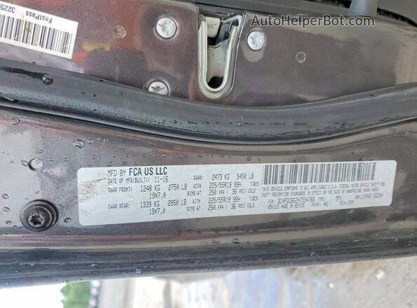 3C4PDCBG2HT554766 2017 DODGE JOURNEY Charcoal Вид наклейки з VIN-кодом