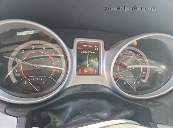 3C4PDCBG3HT515636 2017 DODGE JOURNEY Red Вид щитка приладів