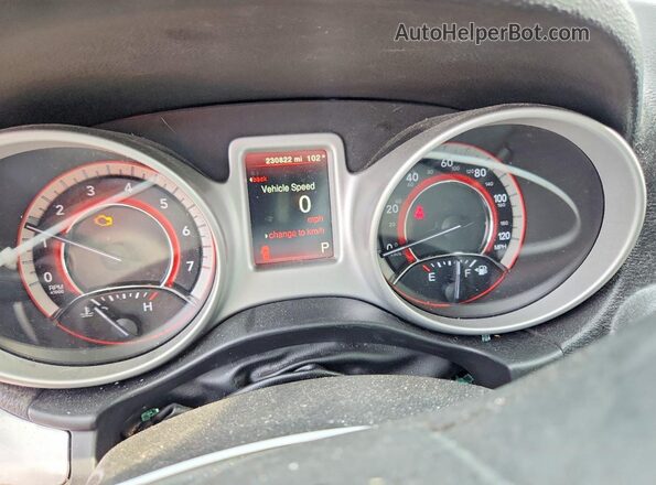 3C4PDCBG4HT518643 2017 DODGE JOURNEY Черный Вид щитка приборов