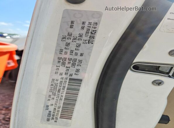 3C4PDCBG5GT122977 2016 DODGE JOURNEY White Widok naklejki z numerem VIN