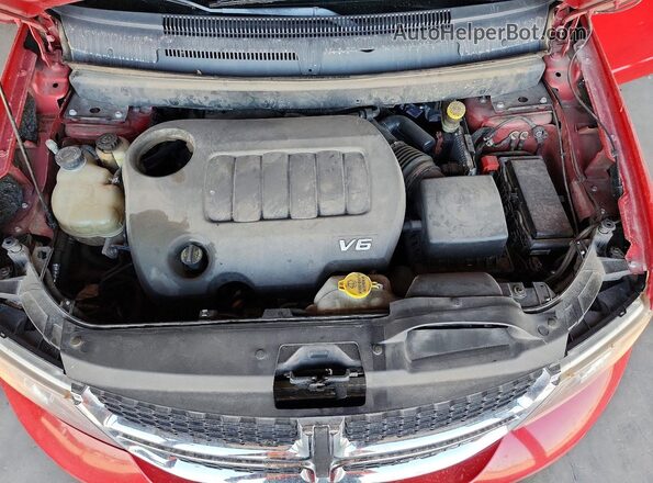3C4PDCBG5KT798919 2019 DODGE JOURNEY Red Vista del compartimento del motor