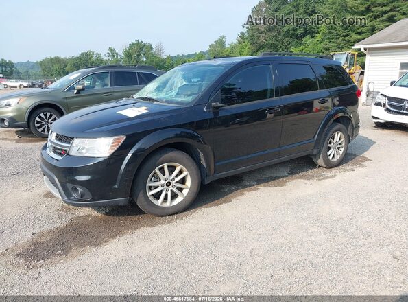 3C4PDCBG6GT153459 2016 DODGE JOURNEY Black Առջևի ձախ երեք քառորդ տեսարան