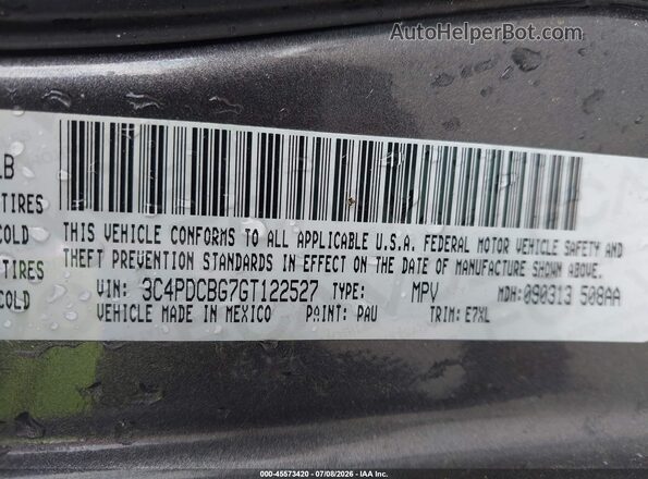 3C4PDCBG7GT122527 2016 DODGE JOURNEY Серый Вид подкапотного пространства