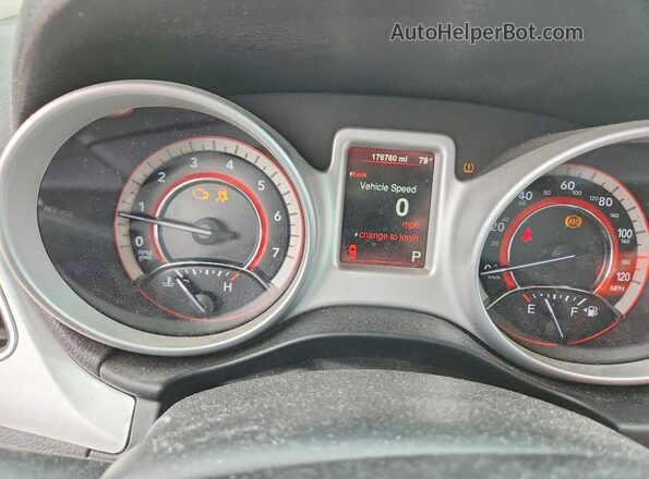 3C4PDCBG7GT130966 2016 DODGE JOURNEY Gray Вид щитка приладів