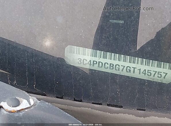 3C4PDCBG7GT145757 2016 DODGE JOURNEY Gray Вид щитка приладів