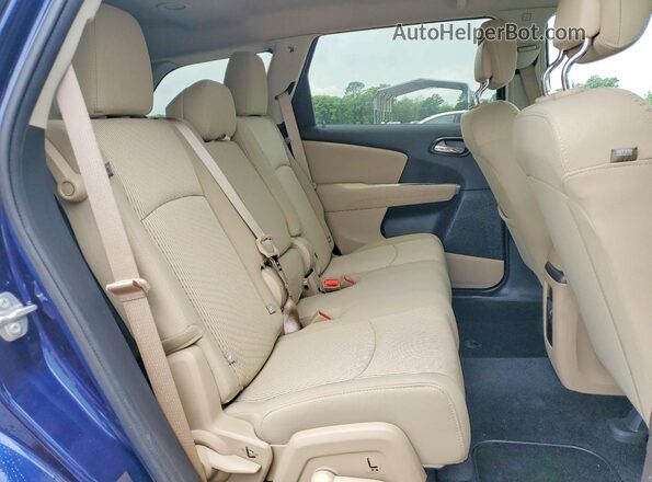 3C4PDCBG7HT582286 2017 DODGE JOURNEY Синий Вид задней части салона
