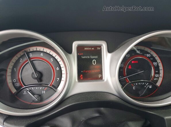 3C4PDCBG7HT582286 2017 DODGE JOURNEY Синий Вид щитка приборов
