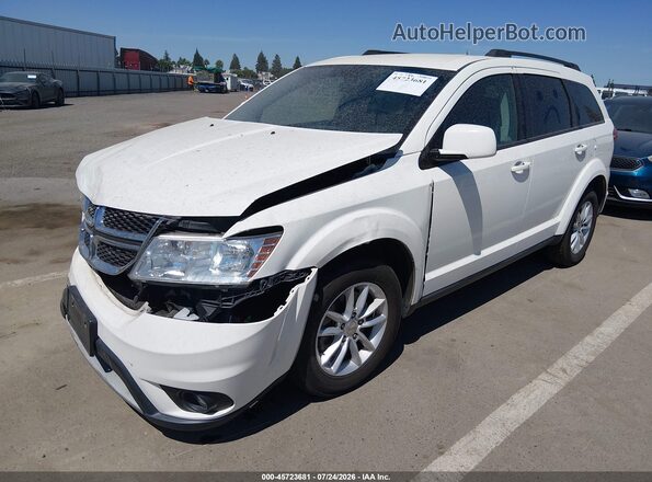 3C4PDCBG8GT228663 2016 DODGE JOURNEY White Առջևի ձախ երեք քառորդ տեսարան