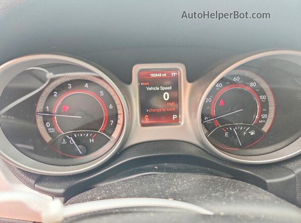 3C4PDCBGXGT231760 2016 DODGE JOURNEY Black Widok zestawu wskaźników