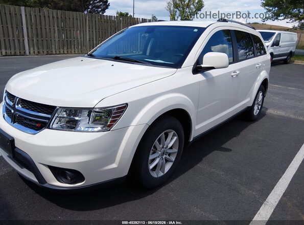 3C4PDCBGXJT357267 2018 DODGE JOURNEY White წინა მარცხენა ხედი სამი მეოთხედიდან