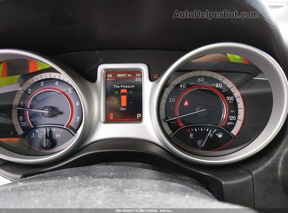 3C4PDCBGXJT357267 2018 DODGE JOURNEY White უკანა სავარძლების ხედი