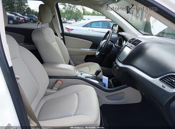 3C4PDCBGXJT357267 2018 DODGE JOURNEY White წინა სალონის ხედი