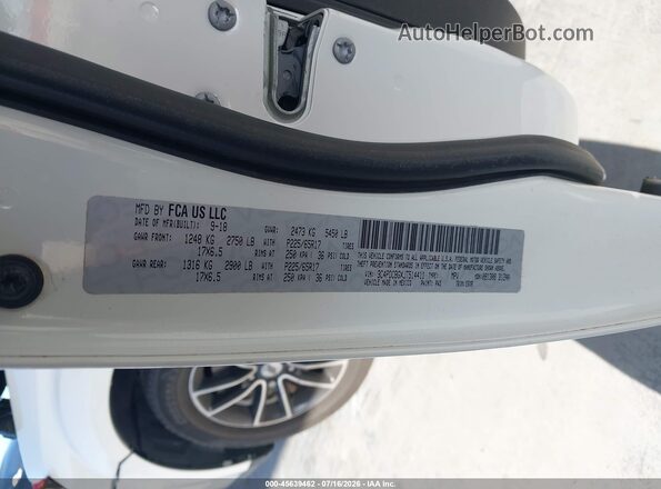 3C4PDCBGXJT514411 2018 DODGE JOURNEY White Вид підкапотного простору