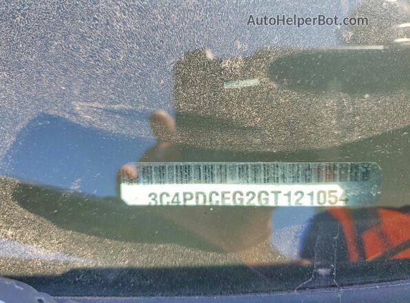 3C4PDCEG2GT121054 2016 DODGE JOURNEY Black VIN sticker view
