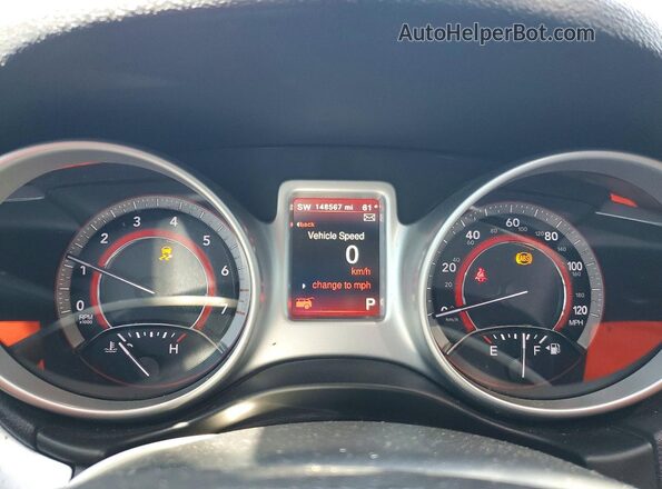 3C4PDCEG2JT380585 2018 DODGE JOURNEY White Instrument cluster view