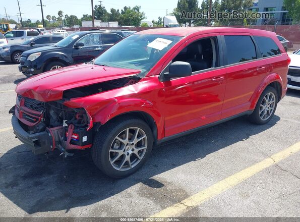 3C4PDCEG2KT717127 2019 DODGE JOURNEY Red Առջևի ձախ երեք քառորդ տեսարան