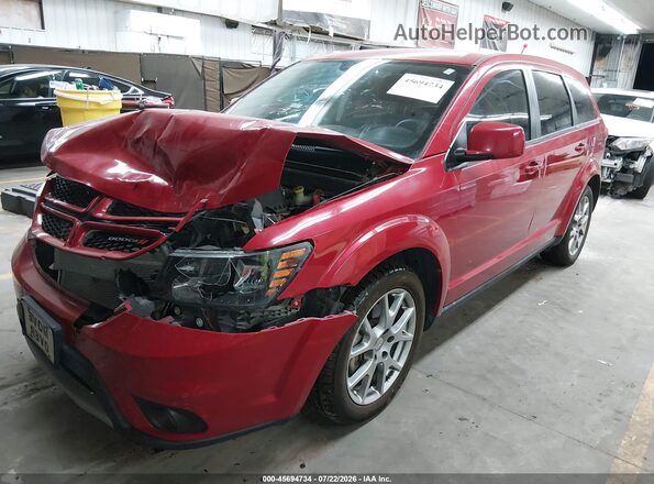 3C4PDCEG3GT218442 2016 DODGE JOURNEY Red Առջևի ձախ երեք քառորդ տեսարան