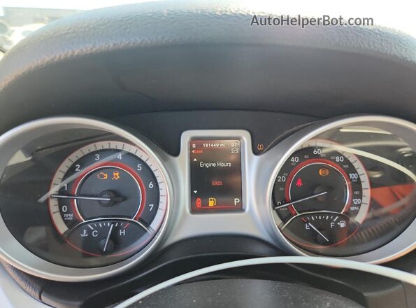 3C4PDCEG3JT380790 2018 DODGE JOURNEY Black Вид щитка приладів