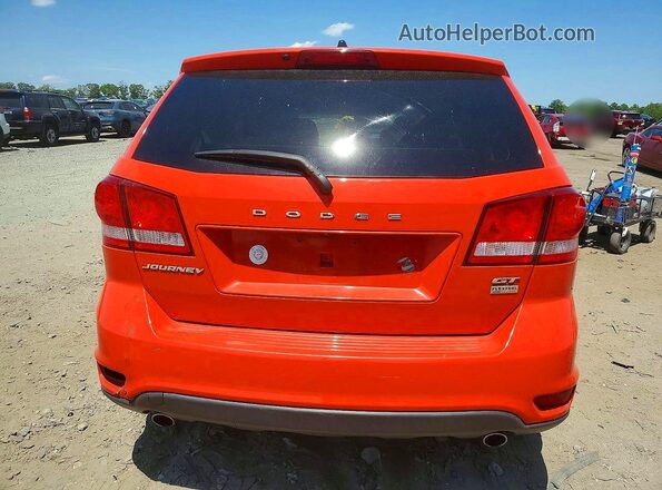 3C4PDCEG6JT379780 2018 DODGE JOURNEY Orange Вид ззаду