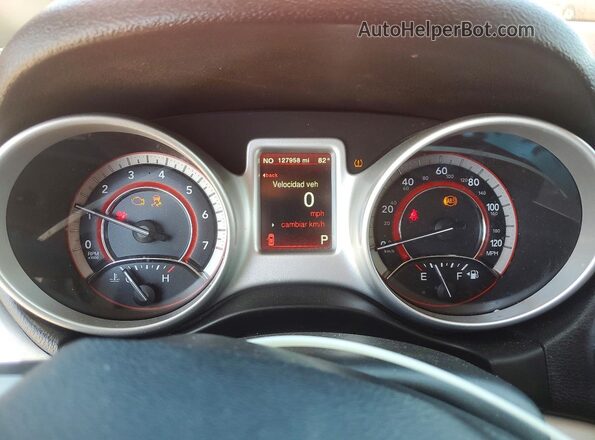 3C4PDCEG6JT379780 2018 DODGE JOURNEY Orange Вид щитка приладів