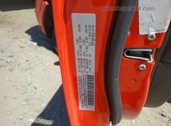 3C4PDCEG6JT379780 2018 DODGE JOURNEY Orange Вид наклейки з VIN-кодом