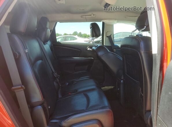3C4PDCEG6JT379780 2018 DODGE JOURNEY Orange Вид задньої частини салону