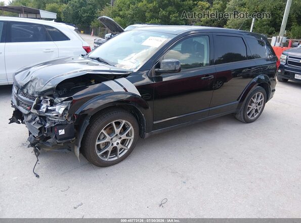 3C4PDCEG7GT182061 2016 DODGE JOURNEY Black Առջևի ձախ երեք քառորդ տեսարան