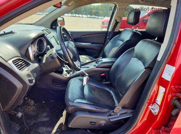 3C4PDCEGXKT717361 2019 DODGE JOURNEY Красный Вид салона спереди