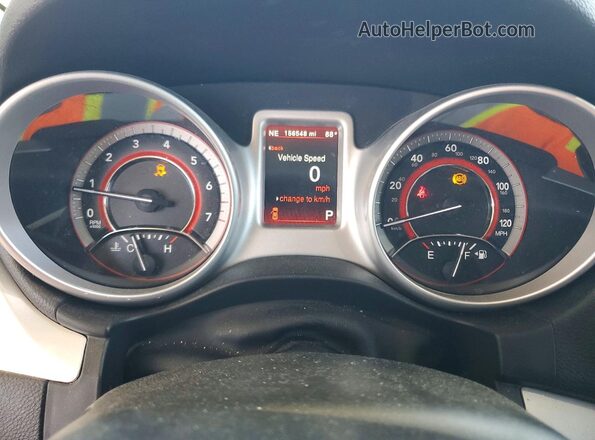 3C4PDCGB3HT579401 2017 DODGE JOURNEY White Instrument cluster view