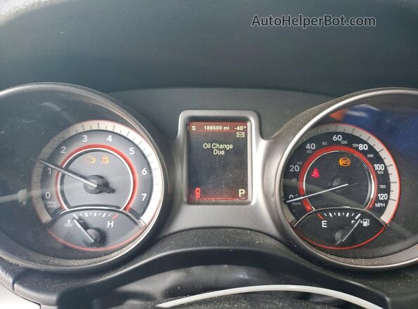 3C4PDCGB5HT516607 2017 DODGE JOURNEY Black Вид щитка приладів