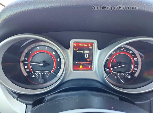 3C4PDCGB5HT648427 2017 DODGE JOURNEY Black Instrument cluster view