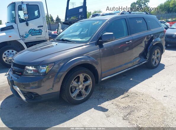 3C4PDCGB6HT612746 2017 DODGE JOURNEY Gray Przód lewy