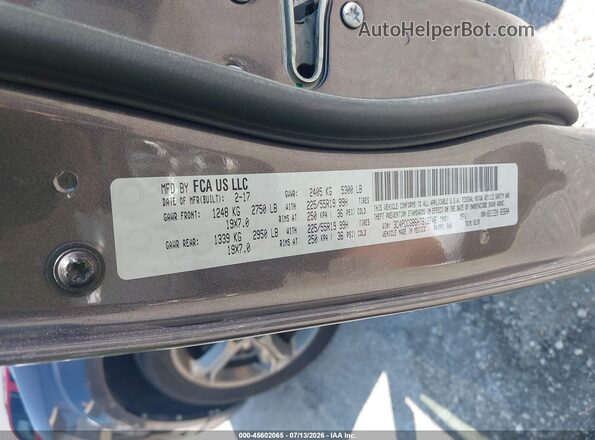 3C4PDCGB6HT612746 2017 DODGE JOURNEY Gray Widok komory silnika