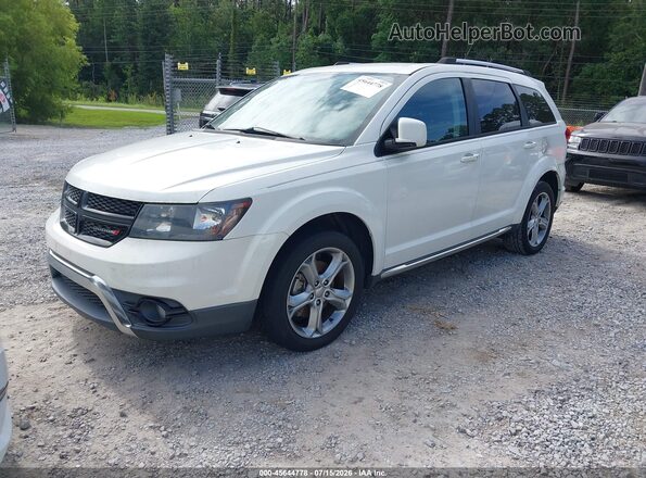 3C4PDCGB7HT579434 2017 DODGE JOURNEY White Vista tres cuartos delantera izquierda
