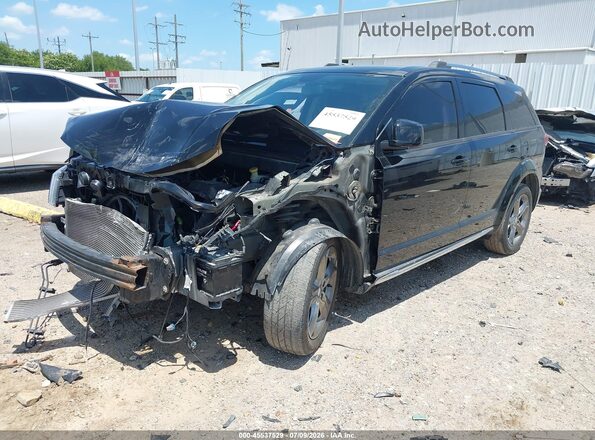 3C4PDCGB8HT577322 2017 DODGE JOURNEY Черный Передняя левая четверть