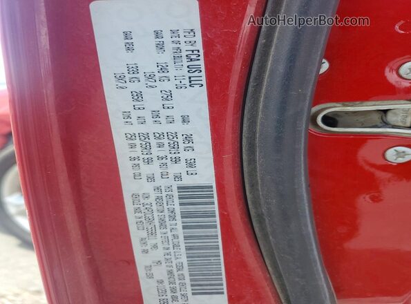 3C4PDCGBXHT559811 2017 DODGE JOURNEY Red VIN კოდის სტიკერის ხედი