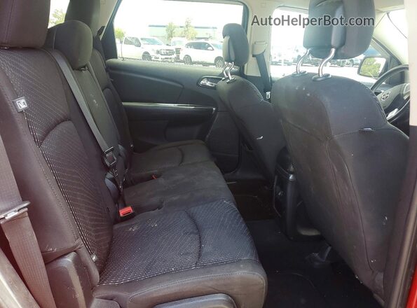 3C4PDCGBXHT559811 2017 DODGE JOURNEY Red უკანა სალონის ხედი