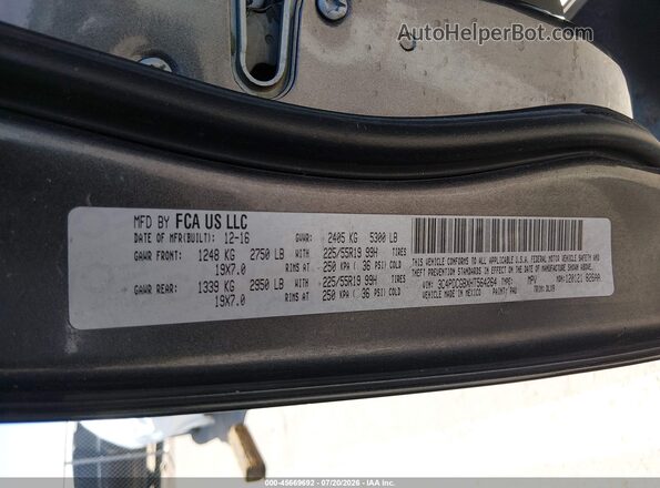3C4PDCGBXHT564264 2017 DODGE JOURNEY Gray Շարժիչի բաժամունքի տեսք